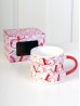 Heart Print Mug Set (set of 4) 350ml (12oz)